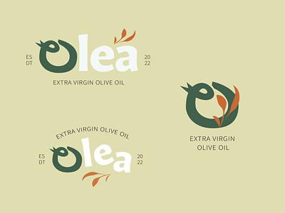 Olea Olive Oil - Branding (Logo Variations) branding design graphic design illustration logo typography