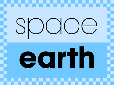 Space & Earth type design typedesign typeface designer typography