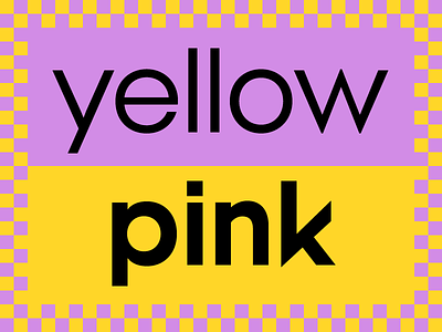 Yellow & Pink type design typedesign typeface designer typography