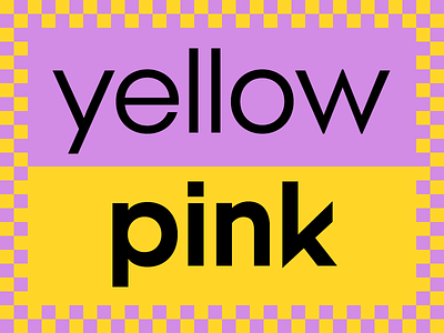 Yellow & Pink