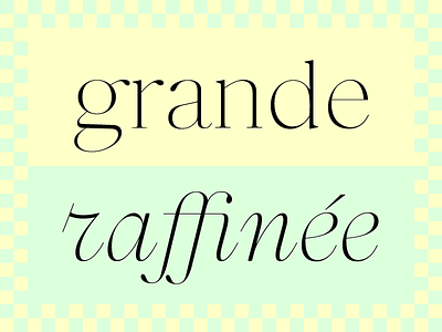 Grande Raffinée type design typedesign typeface designer typography