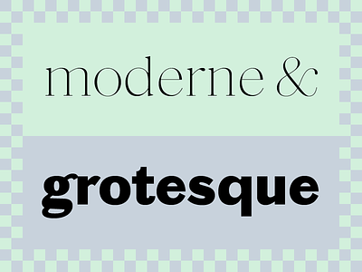 Moderne & grotesque type design typedesign typeface designer typography