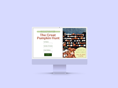 The Great Pumpkin Hunt #DailyUI1 design graphic design ui ux