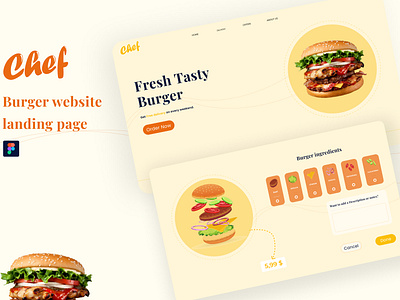 Burger landing page