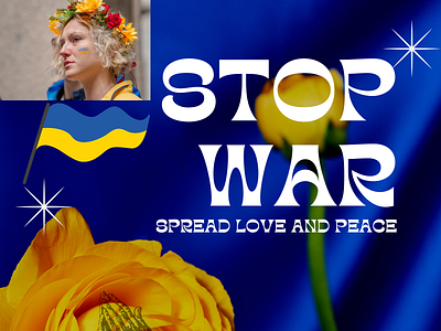 Stop the War animation graphic design love peace ukraine
