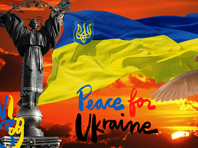 Peace for Ukraine animation branding graphic design love motion graphics ukraine