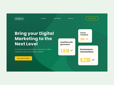 Header concept of a B2B website b2b design ui visual web website