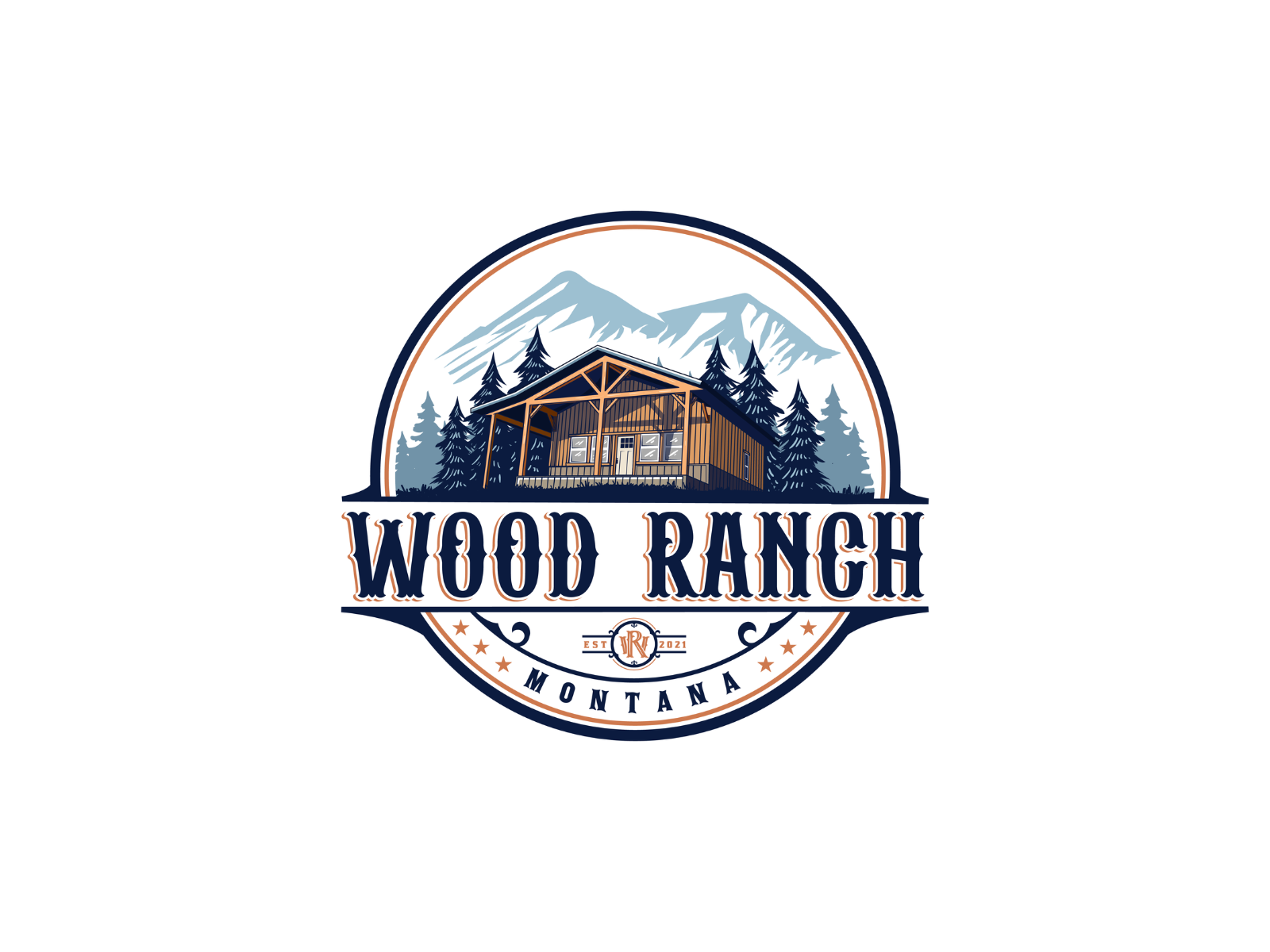 Wood Ranch Vintage Logo Design by Jelena Drobac on Dribbble