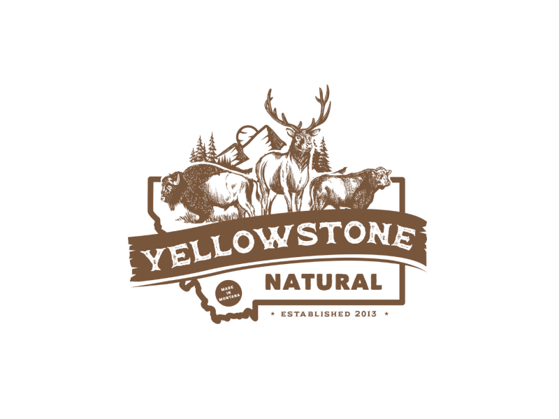 Yellowstone Natural Logo Design by Jelena Drobac on Dribbble