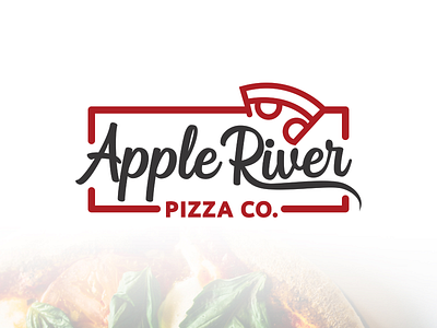 Apple River Pizza Logo Design brand design branding design graphic design graphic designer illustration logo logo branding logo design pizza pizza logo simple logo
