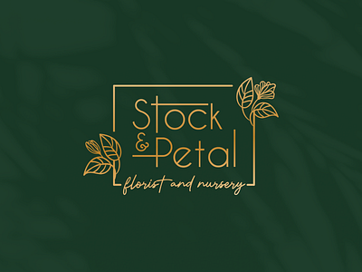 Stock & Petal Logo Design brand design brand logo branding design elegant florist florist logo flowers graphic design graphic designer illustration logo logo design logo for business minimalistic