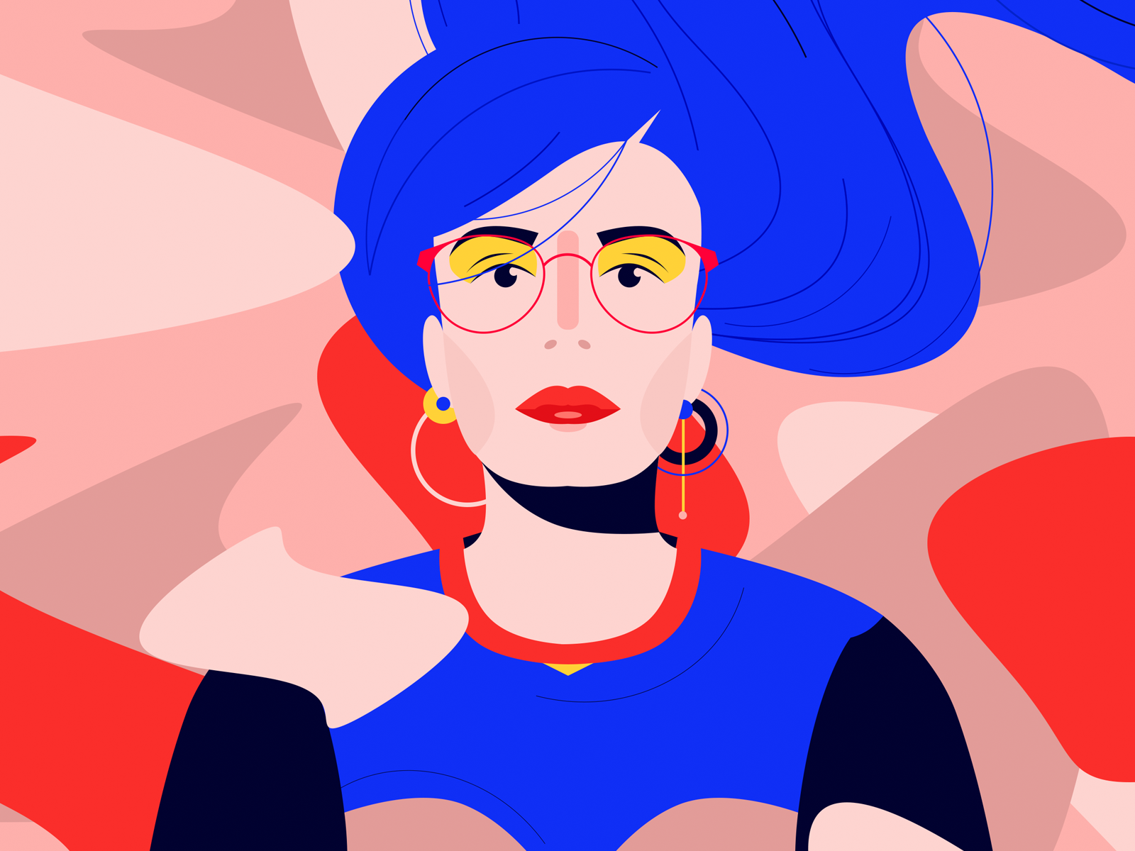 face by Lena Nor on Dribbble