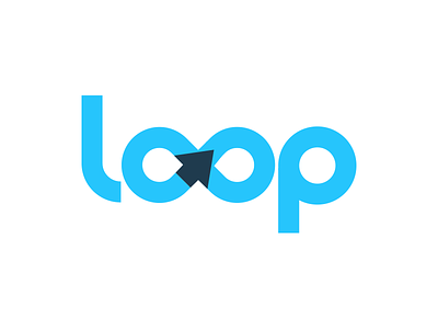 Loop app arrow blue eternity loop mobile motion software