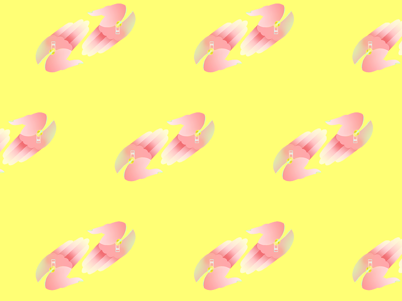 Lifeline Yellow zipper zip yellow pink palm lifeline hand gold apparel
