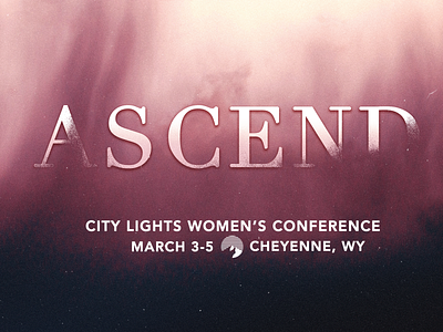 Ascend Women's Conference design graphic design nonprofit stage design