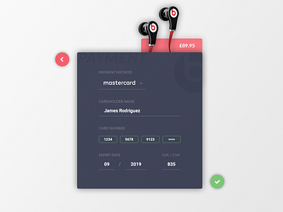 Daily UI #002 - Credit Card Checkout Form