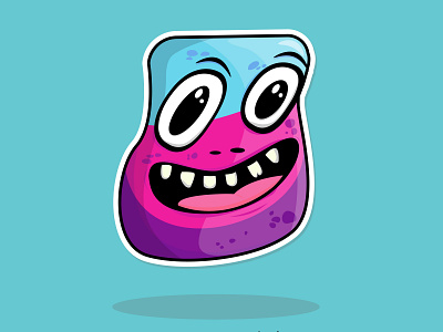 Funny monster doodle kid