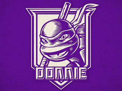 TMNT DONNIE badge brush donatello donnie illustration ink teenage mutant ninja turtles tmnt