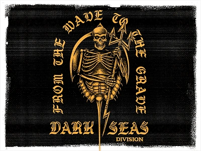 Dark Seas Division - Sea Creeper apparel blackletter dark seas division design illustration ink reaper stipple