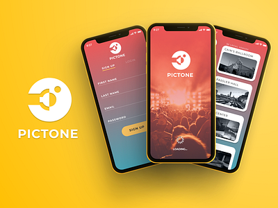PICTONE - Music Photography App application branding figma mobile music oklahoma photography product design social media tulsa ui ux