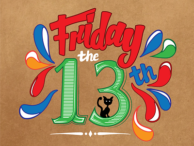 Friday The 13th Hand Lettering friday friday the 13th handmade illustration lettering