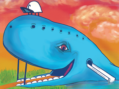 Blue Whale of Catoosa blue oklahoma painting route 66 water whale