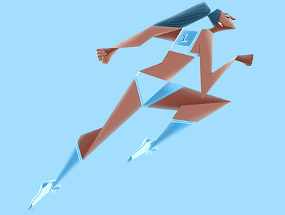 Runner characterillustration freelance illustrator illustration illustrator minimal illustration procreate run runner sport illustration