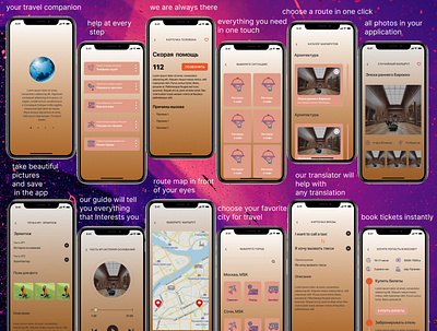 Travel mobile app design figma mobile app ui ux