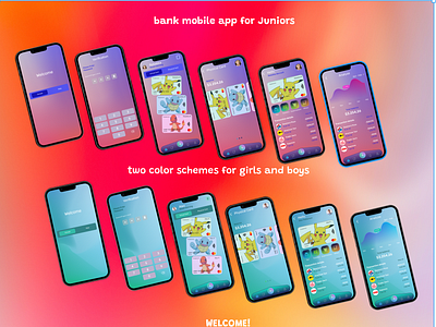 Mobile bank app Junior