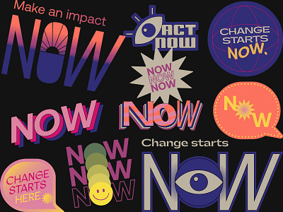 Impact NOW Sticker Set