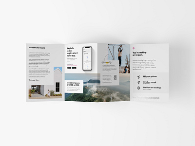 Welcome Brochure branding brochure clean energy composition graphic design layout mobile print sustainable type vector
