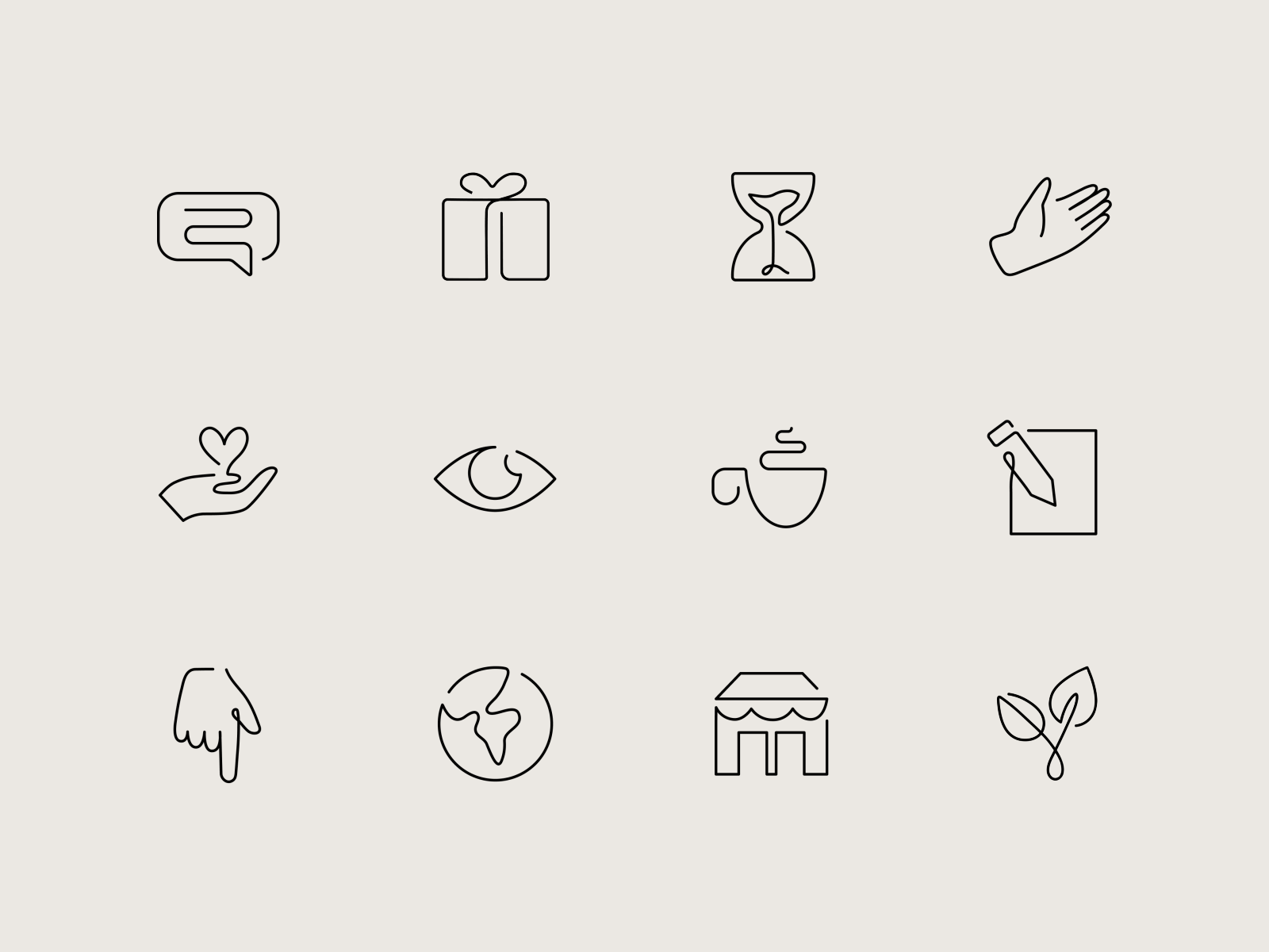 Continuous Line Icon Set animated design graphic design icon design icon set icon system iconography icons iconset ui vector