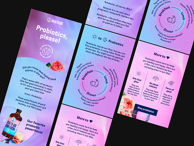 Probiotics 101 Email - Health-Ade Kombucha badge brand branding colors drinks email email campaign email design fun health icons inbox kombucha marketing newsletter probiotics