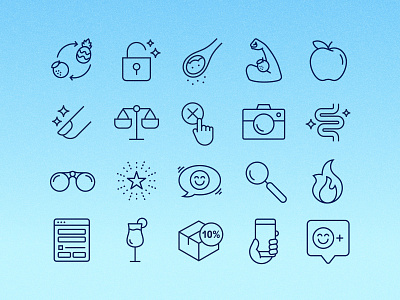 Fun & Bubbly Icon Set