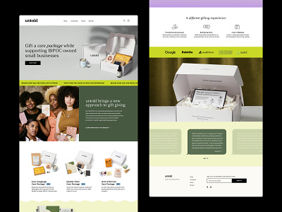 untold Website 2.0 art direction branding ecommerce gift box gifts graphic design identity layout minimalism product small business startup sustainable type ui user interface web website