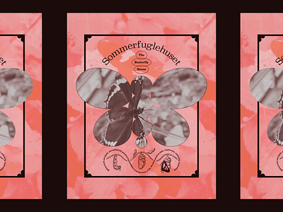 The Butterfly House | Animated Poster animated poster art direction butterfly design exploration graphic graphic design illustration layout line metamorphosis minimal poster poster design transformation type vector video