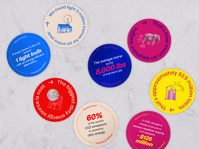 Climate Facts Coasters badge beer branding climate climate change coaster coasters colors design drink environment graphic design illustration layout stationery stationery design typography