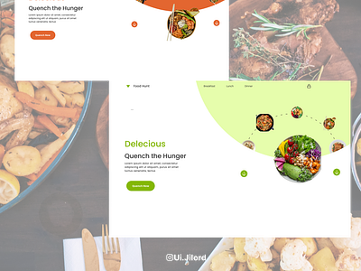 Quench the hunger design graphic design ui ux