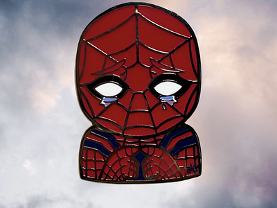 sad spider boi pin