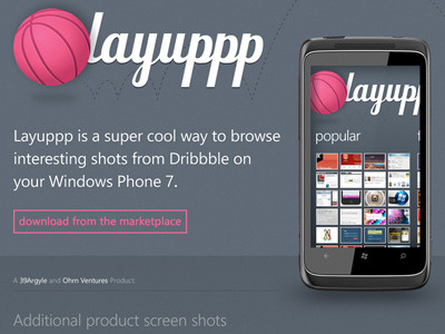 Layuppp Landing Page