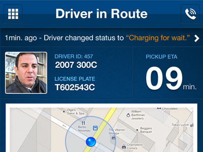 Driver in Route 39argyle blue ios iphone mobile orange texture