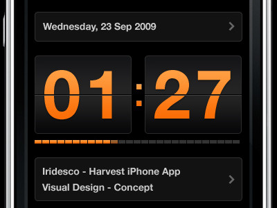 Harvest App Running timer