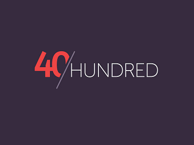 40hundred logo 40 hundred logo modern