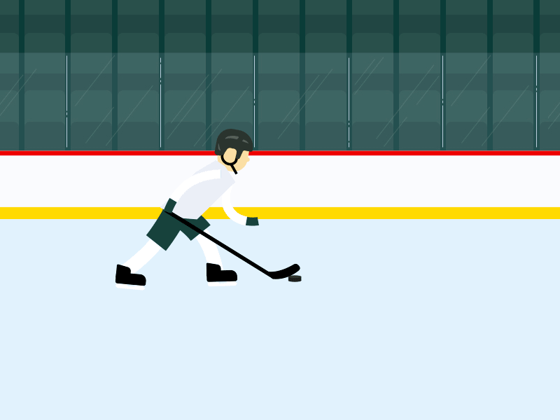 Hockey Player gif hockey hockey player ice illustration rubberhose skating sports