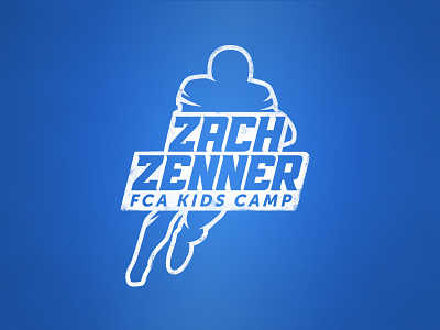 FCA Kids Football Camp - logo athlete fca football football player logo sports sportsdesign