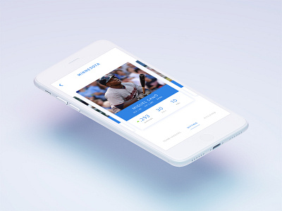 Baseball Stats App app iphone ui ux
