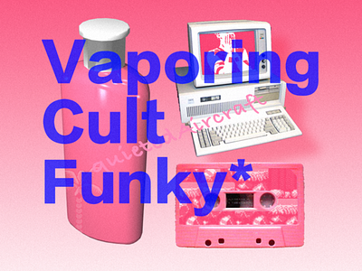 bitmap_Vaporing Cult Funky computer illustration layout old school retro schtyle tumblr type typography vaporwave