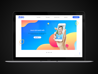 Zalo Redesign website uiux