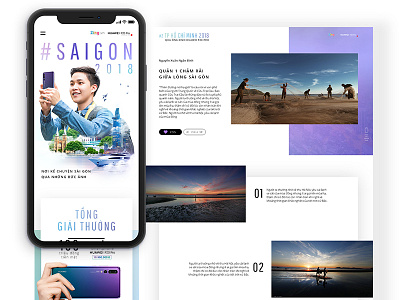 Photo Contest - #SAIGON2018 contests design microsite mobile photo ui uiux website