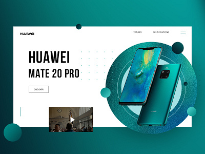 Huawei Matte 20 Pro design mobile ui uiux ux website